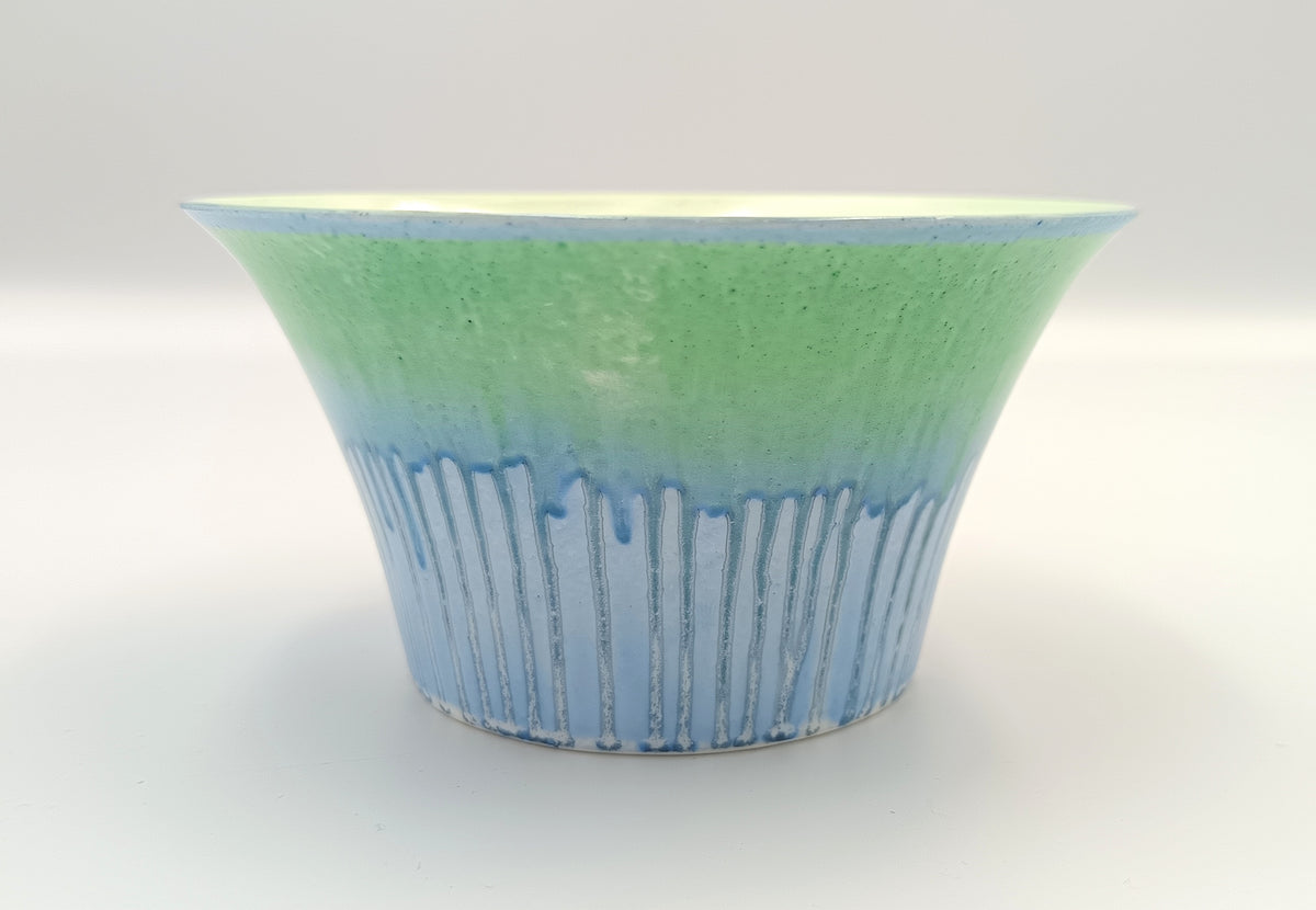 Shelley | Harmony Dripware | Regent Shape | Blue & Green | Part Coffee Service | England, 1933–1934