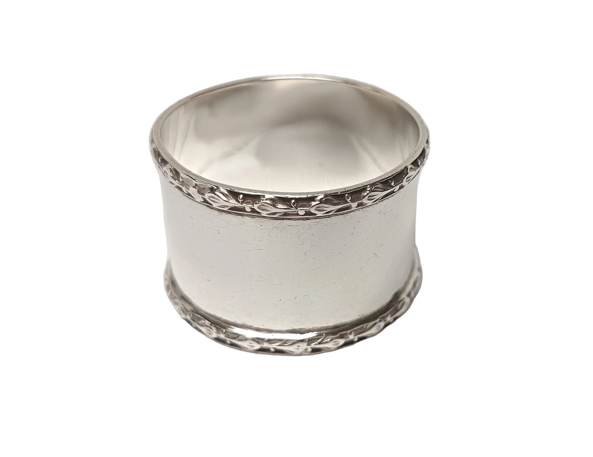 Antique Edwardian Hallmarked Sterling Silver Serviette Ring