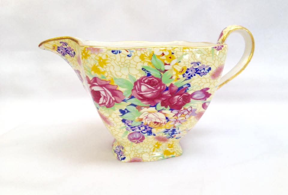 Grimwades Royal Winton | Welbeck | Chintz Teapot, Milk Jug and Open Sugar Basin | Earthenware | England | 1995 Revival