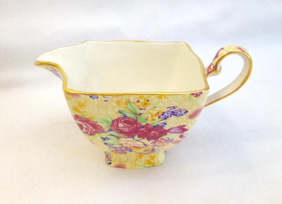 Grimwades Royal Winton | Welbeck | Chintz Teapot, Milk Jug and Open Sugar Basin | Earthenware | England | 1995 Revival