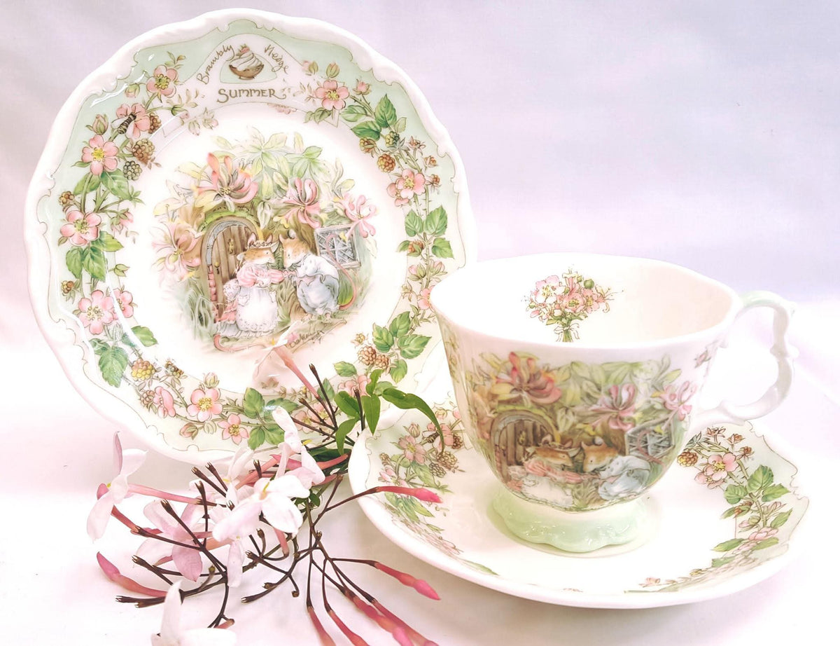 Royal Doulton | Brambley Hedge — Summer | Trio | Jill Barklem | 1983