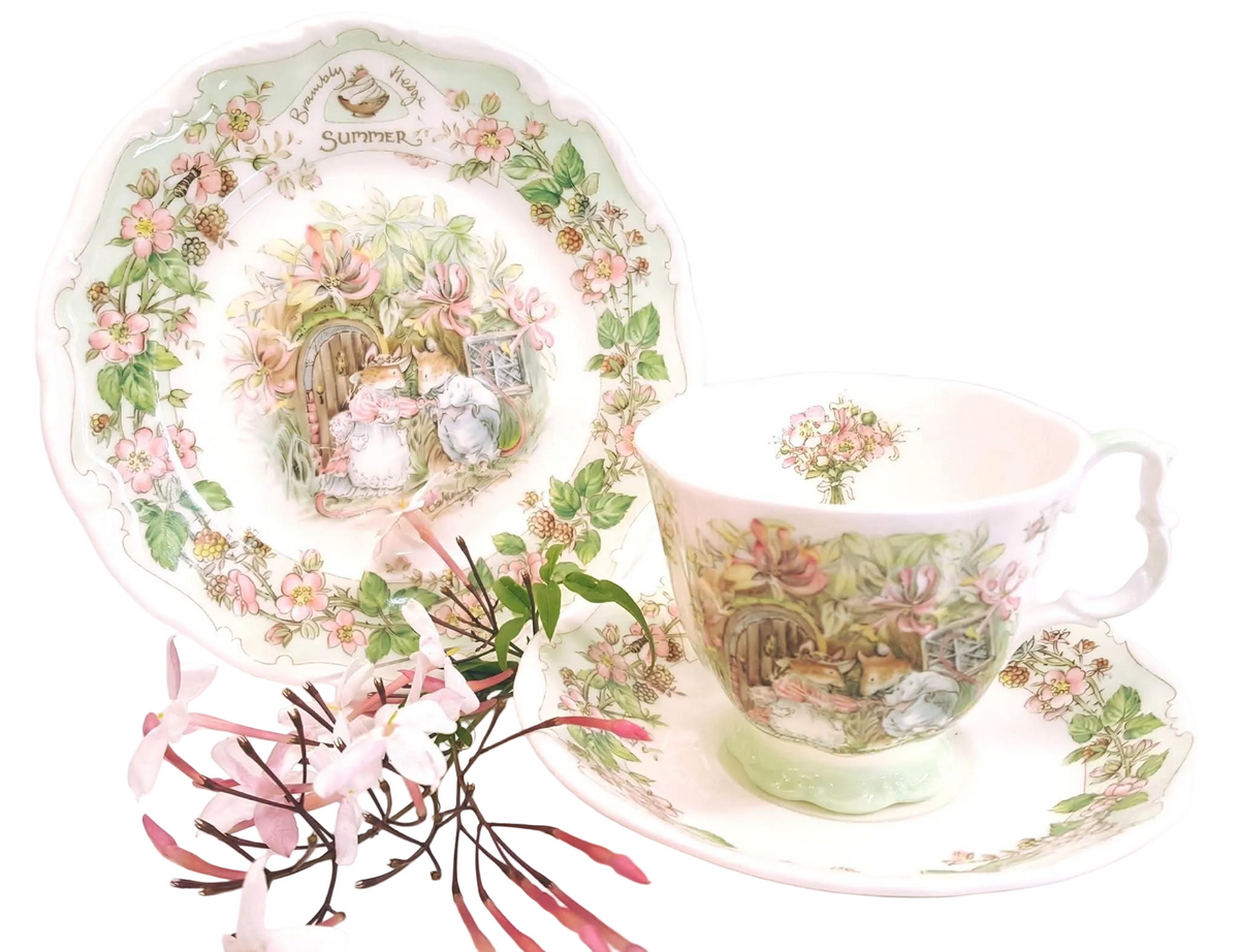 Royal Doulton | Brambley Hedge — Summer | Trio | Jill Barklem | 1983