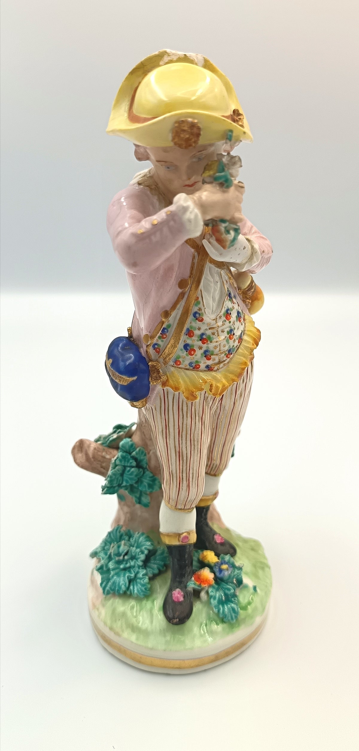 Attributed to Bloor Derby | Pastoral Shepherd Boy | Bocage Figure | Polychrome Porcelain | c.1820–1840