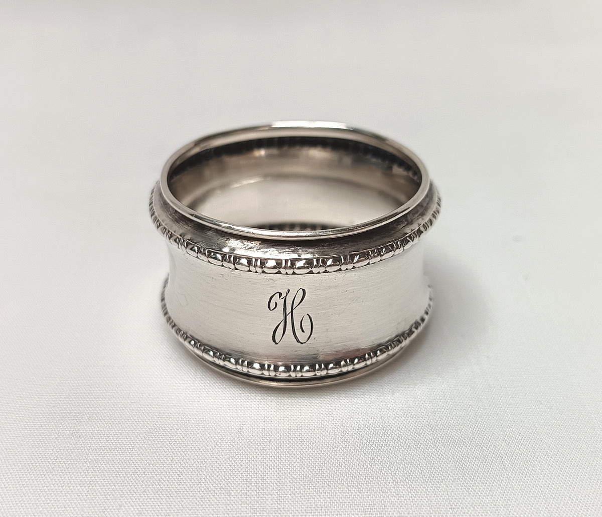 Antique Hallmarked Sterling Silver Serviette / Napkin Ring – Gorham Manufacturing Company, Birmingham, 1919