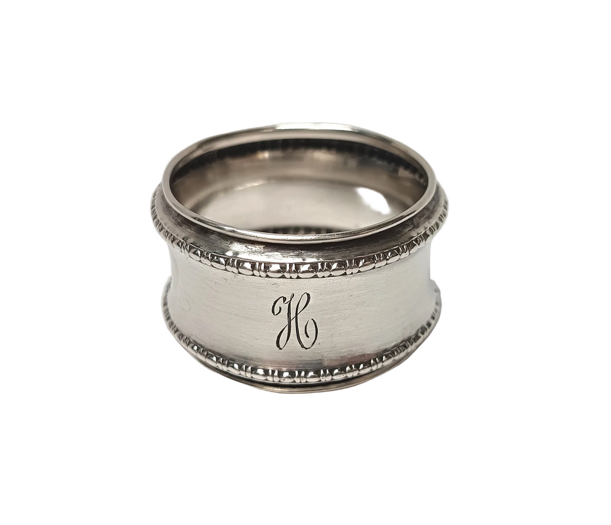 Antique Hallmarked Sterling Silver Serviette / Napkin Ring – Gorham Manufacturing Company, Birmingham, 1919