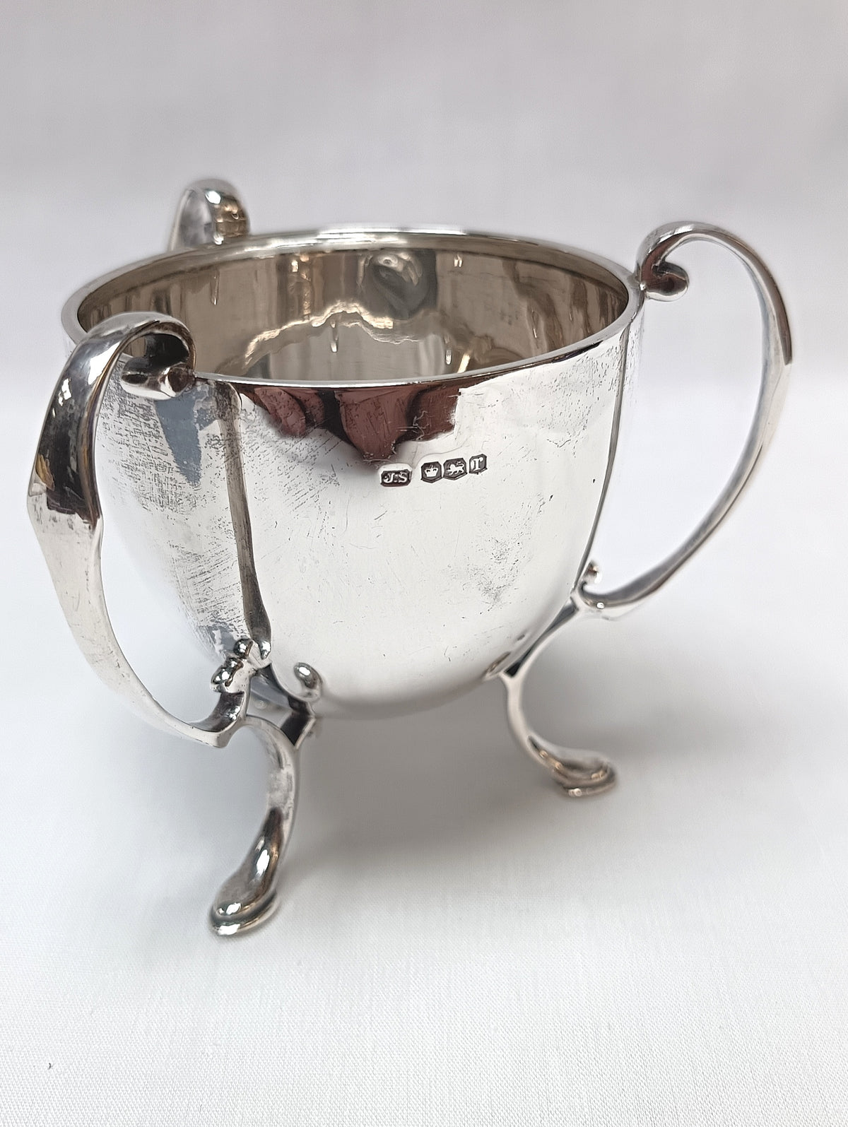 Art Deco Sterling Silver Tyg / Loving Cup – Stevenson & Law, 1934 | Elegant Collectible