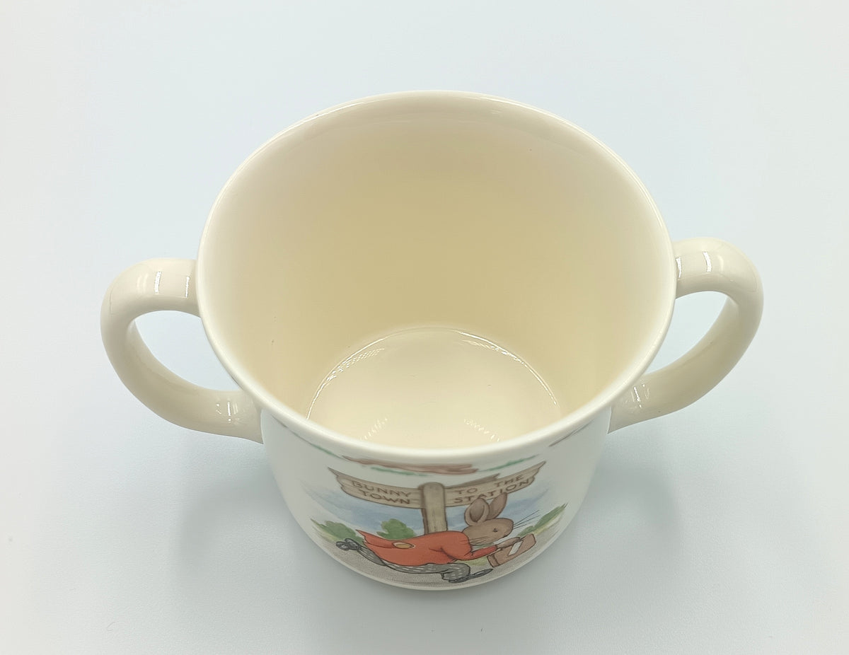 Royal Doulton | Bunnykins | Two-Handled Child's Mug | Fine Bone China | England, 1984 — Golden Jubilee Celebration