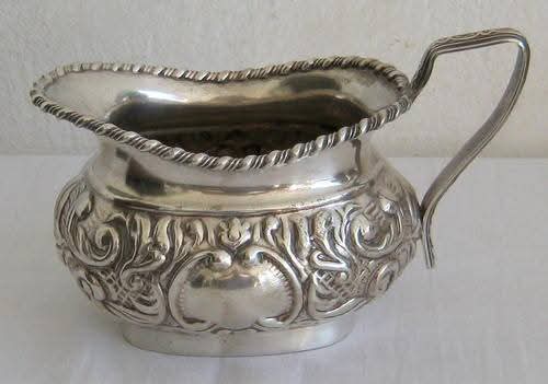 Sheffield Silver Plate | Five-Piece Tea & Coffee Service with Tray | Repousse Foliate Decoration | England | c.1890–1920