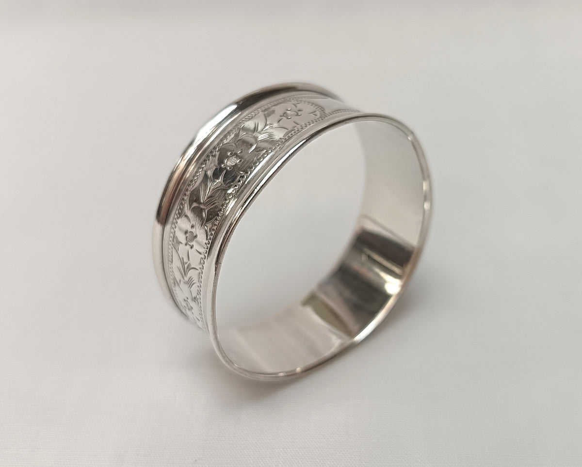 Antique Hallmarked Sterling Silver Serviette Ring