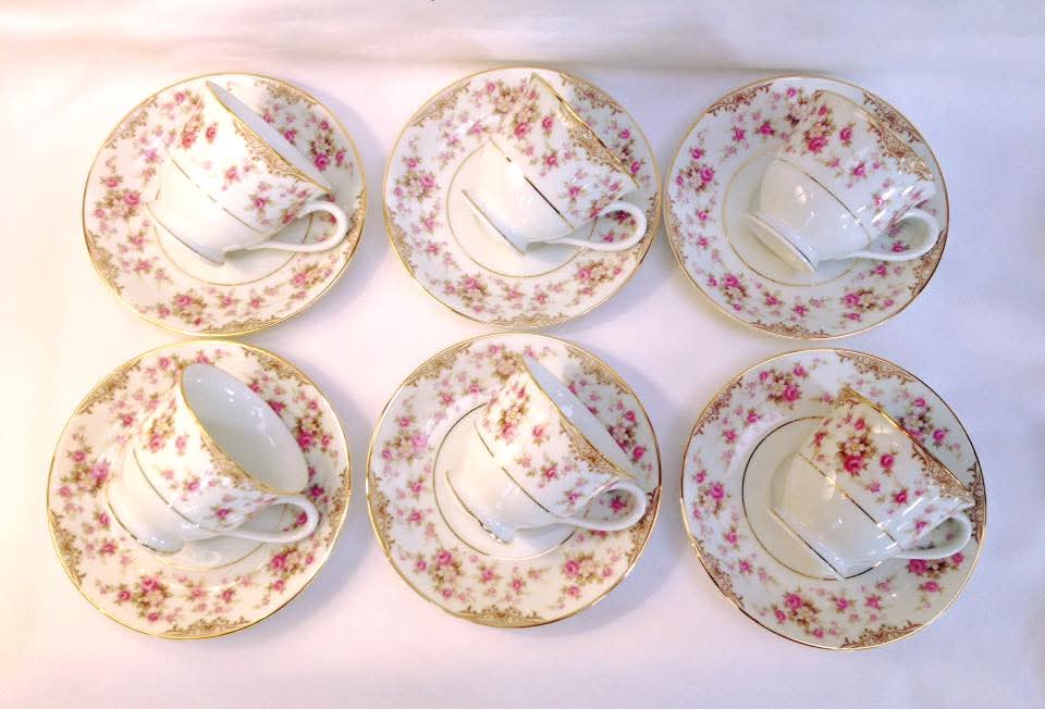 RC Japan | Rosalie | Demitasse Set | Porcelain | Japan, c.1950s–1970s