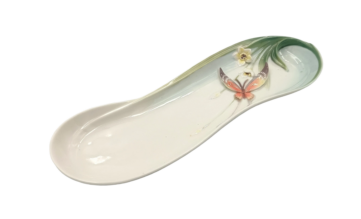 Franz Porcelain Collection | Papillon Butterfly | Spoon Rest | FZ01267 | Designed by Jen Woo & William Ho | c.2004