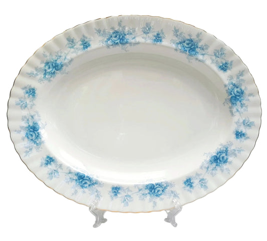 Royal Albert “Windsor Rose” Large Bone China Serving Platter – Elegant Vintage Collectible