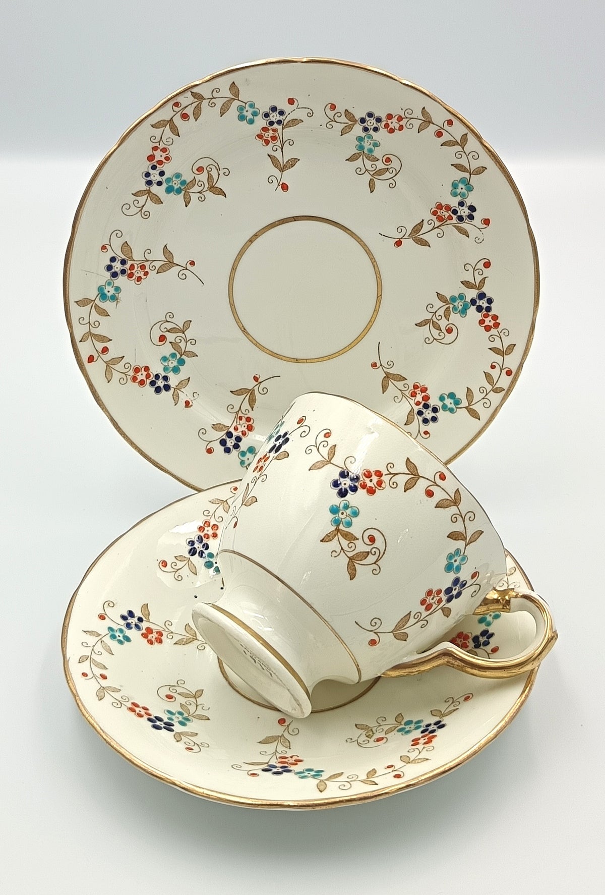 J. H. Middleton & Co. (Delphine) | Pattern 1937 | Tea Trio | Bone China | Longton, England, c.1930s