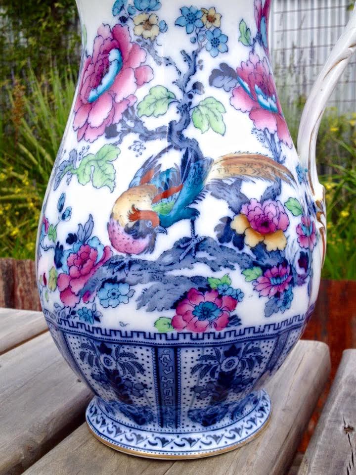 Keeling & Co. Ltd | Losol Ware | Shanghai | Washbowl and Jug | Semi-Porcelain | Burslem, England | c.1912–1936
