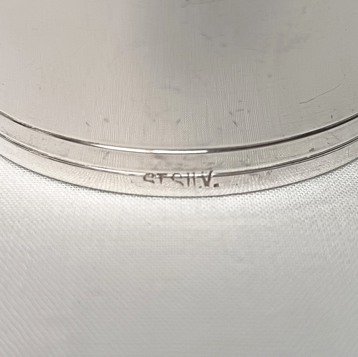 Continental Sterling Silver Serviette / Napkin Ring
Monogrammed “Frank” | 35g