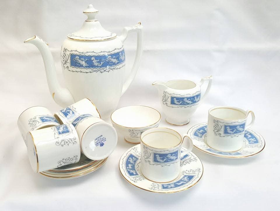 Coalport | Revelry | Nine-Piece Coffee Set | Bone China | 20th Century