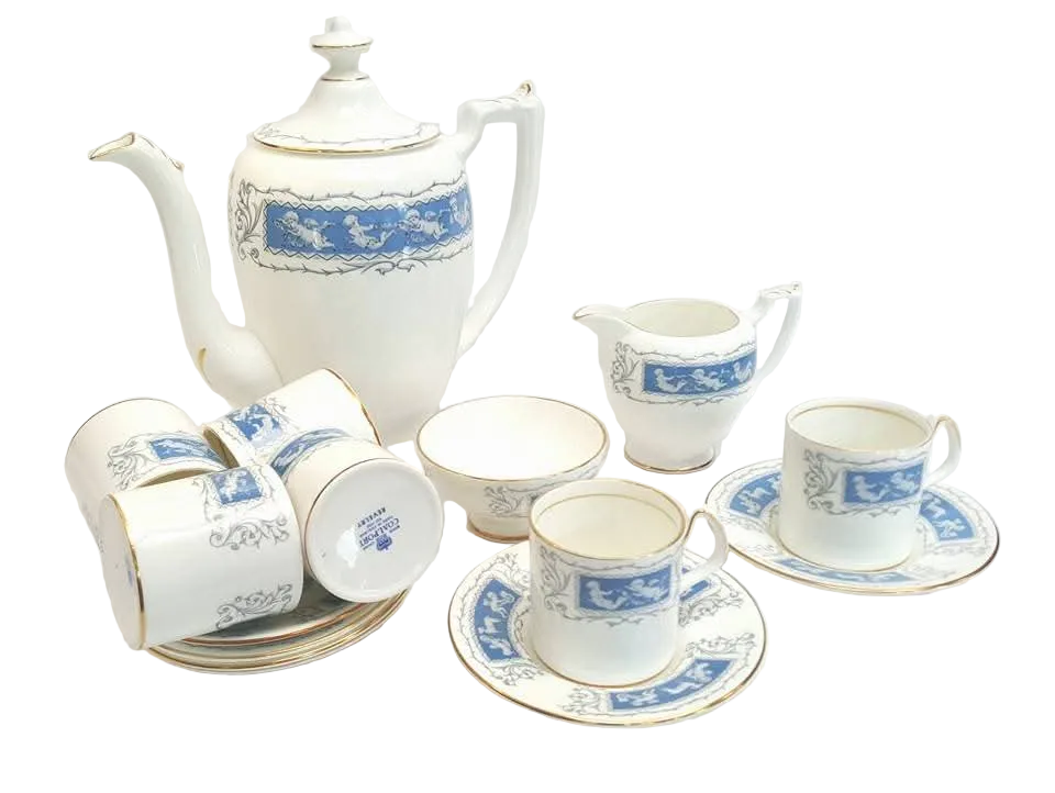 Coalport | Revelry | Nine-Piece Coffee Set | Bone China | 20th Century