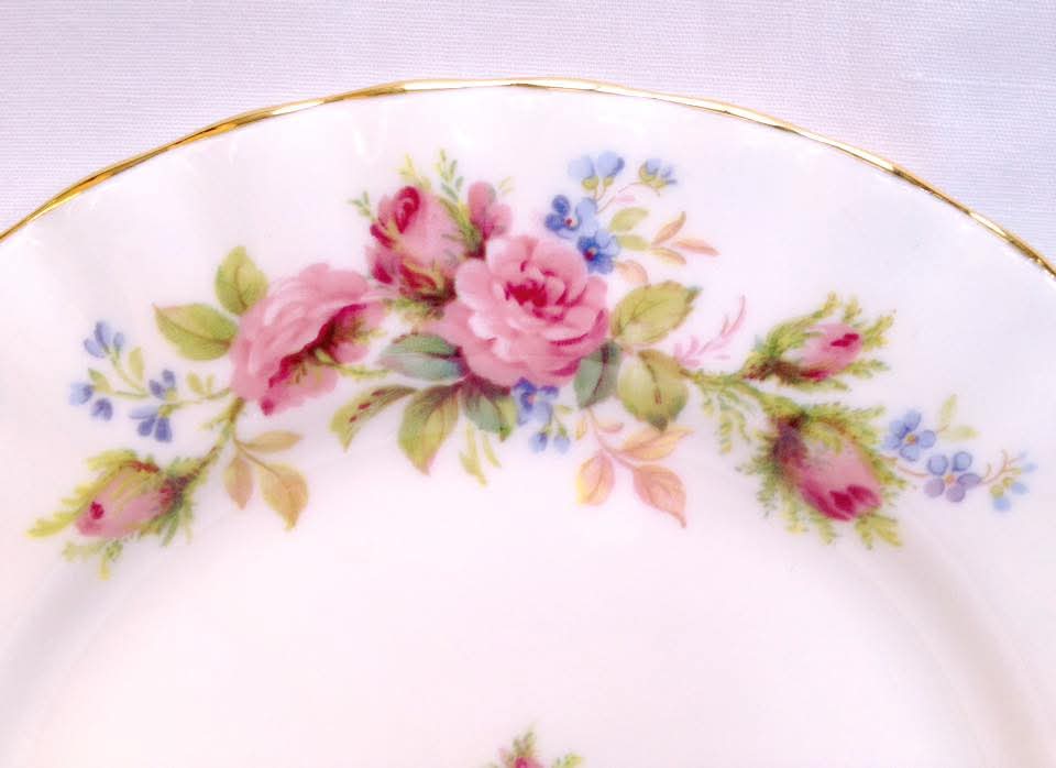 Royal Albert | Moss Rose | Trio & Three Candlesticks | Bone China | England, 1956–