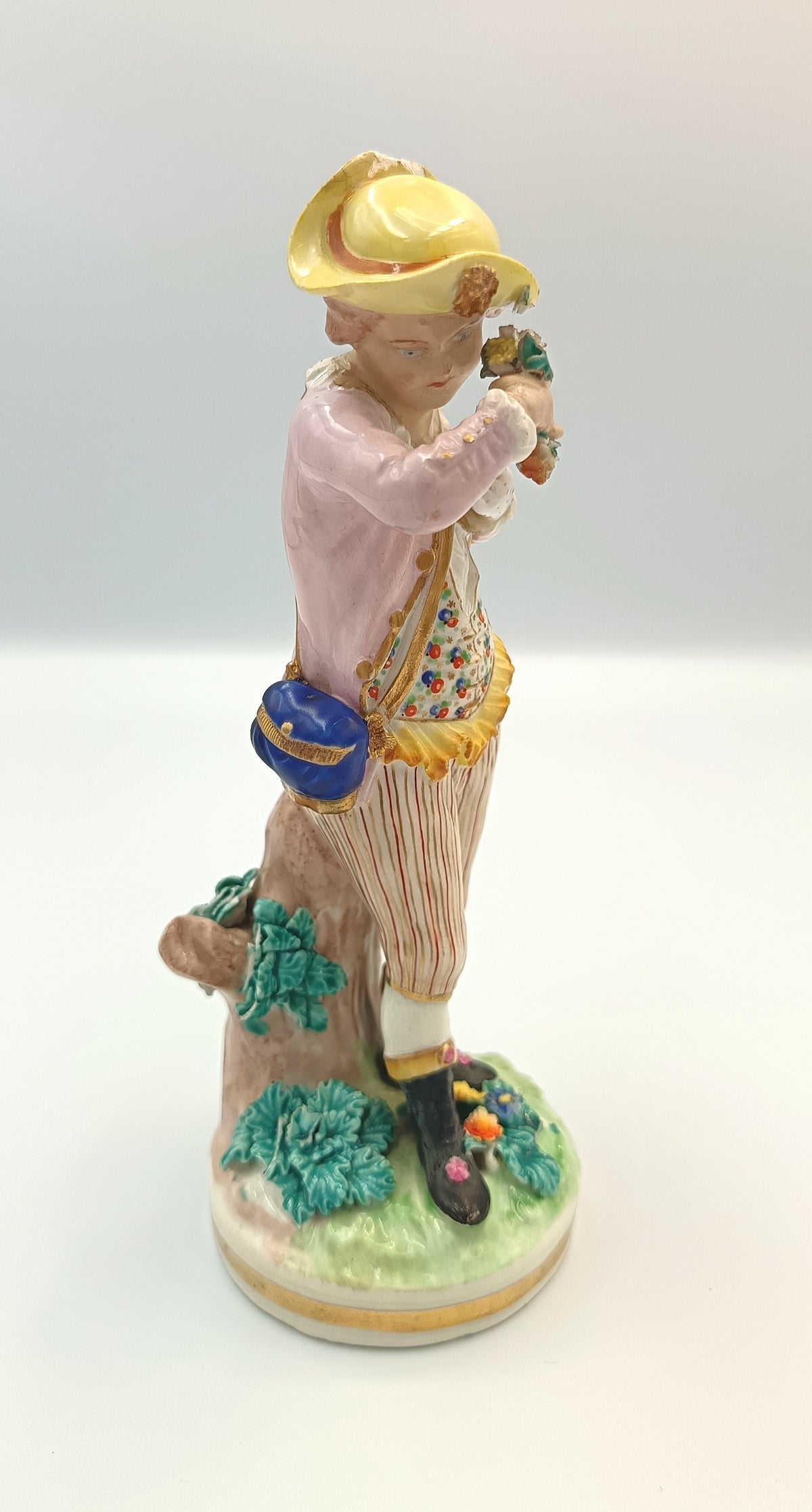 Attributed to Bloor Derby | Pastoral Shepherd Boy | Bocage Figure | Polychrome Porcelain | c.1820–1840