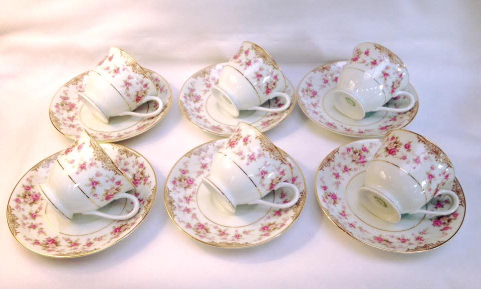 RC Japan | Rosalie | Demitasse Set | Porcelain | Japan, c.1950s–1970s