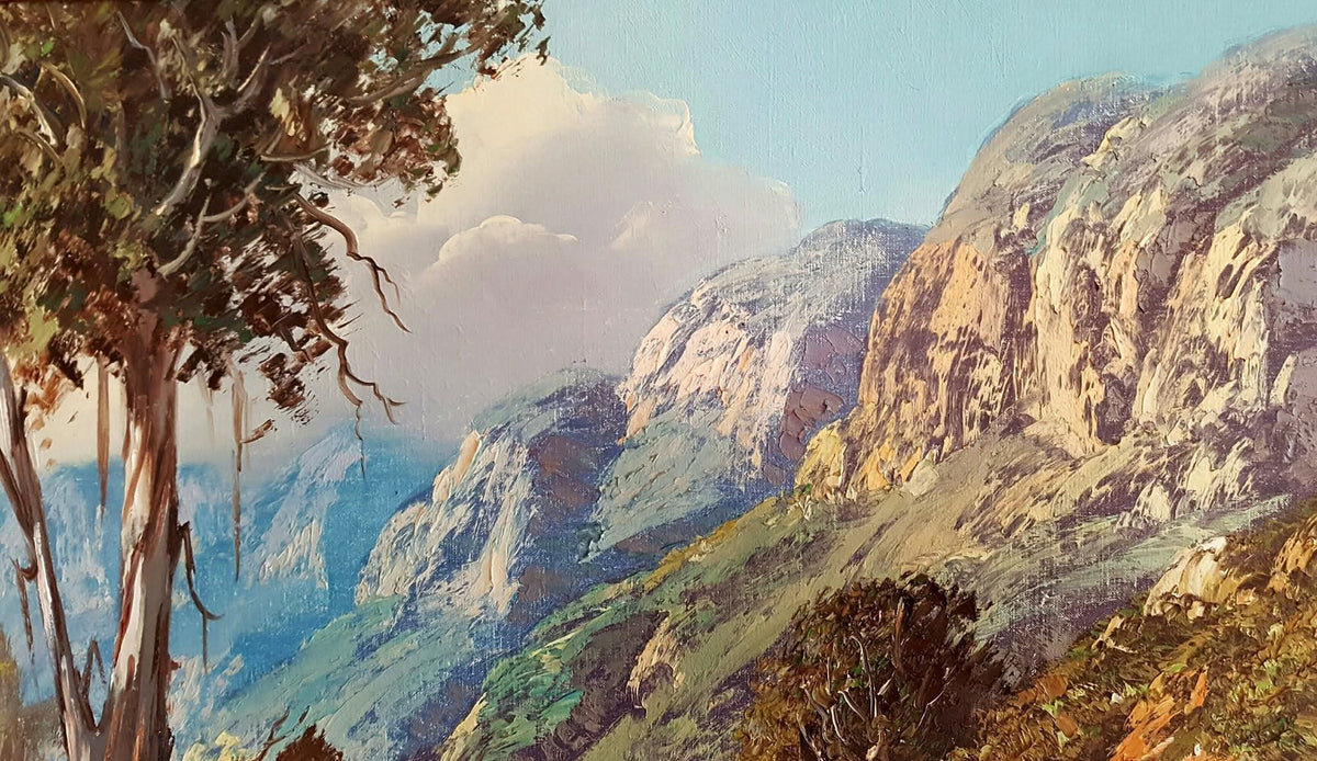 Michael Albertyn (Senior) | Cape Mountain River Landscape | Oil on Canvas | Signed Lower Left | Twentieth Century