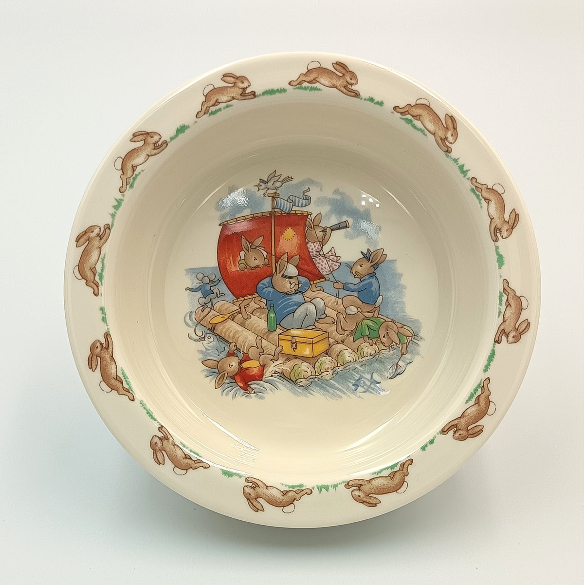 Royal Doulton | Bunnykins | Breakfast Bowl | Fine Bone China | England, 1984 — Golden Jubilee Celebration