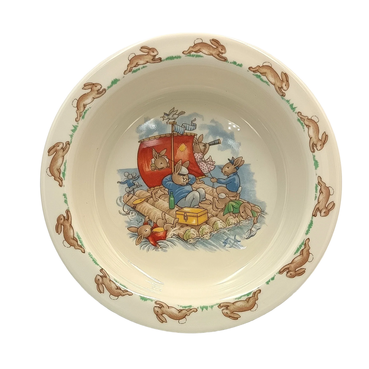 Royal Doulton | Bunnykins | Breakfast Bowl | Fine Bone China | England, 1984 — Golden Jubilee Celebration