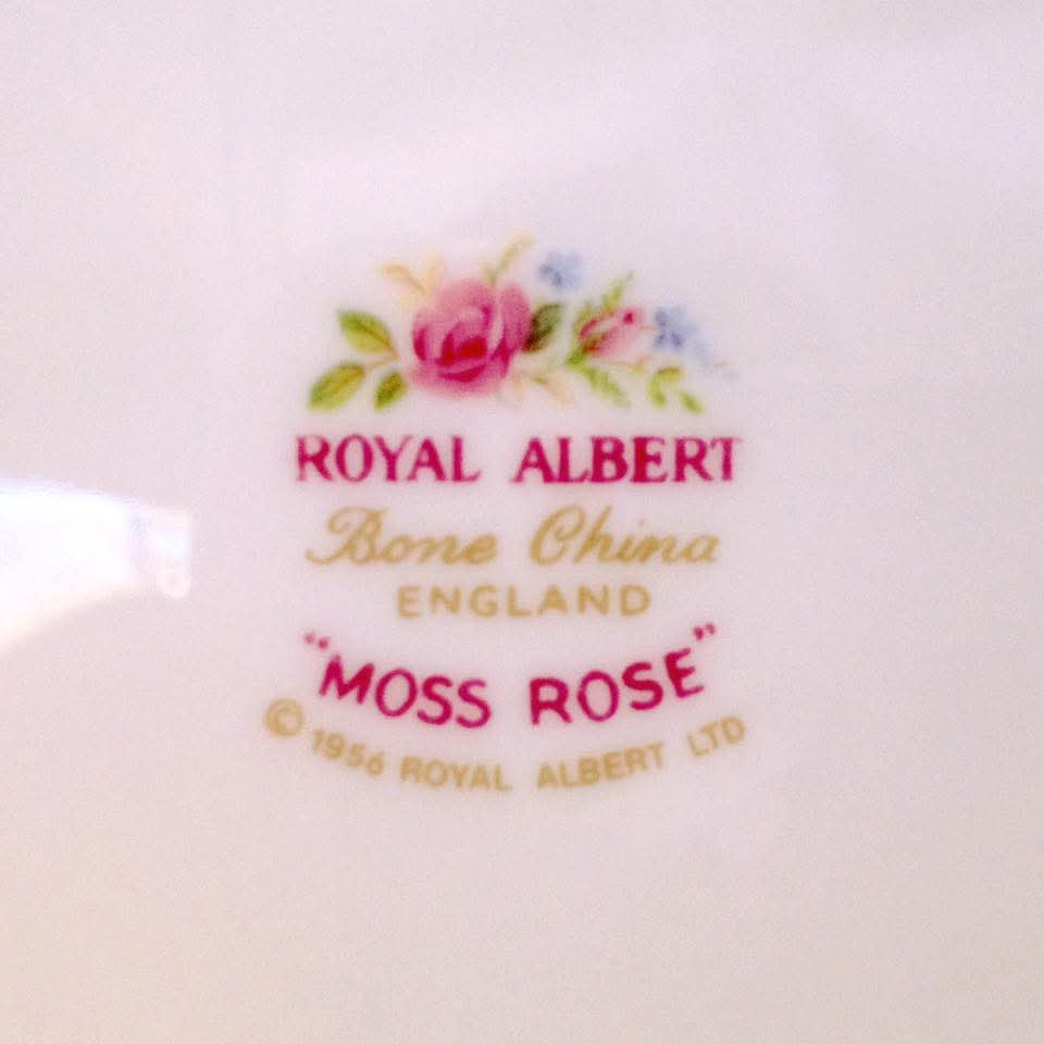 Royal Albert | Moss Rose | Trio & Three Candlesticks | Bone China | England, 1956–