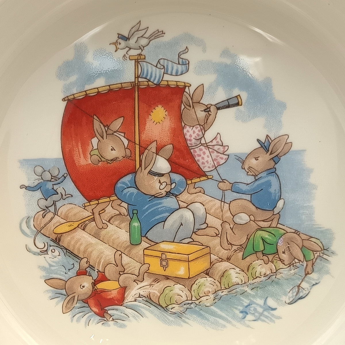 Royal Doulton | Bunnykins | Breakfast Bowl | Fine Bone China | England, 1984 — Golden Jubilee Celebration