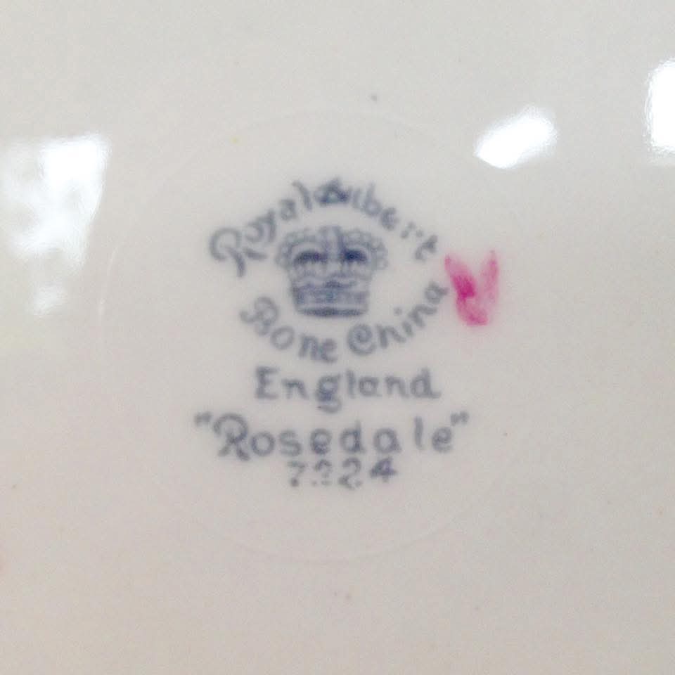 Royal Albert | Rosedale | Tea-for-Two Set | Bone China | England, c.1940s–1950s