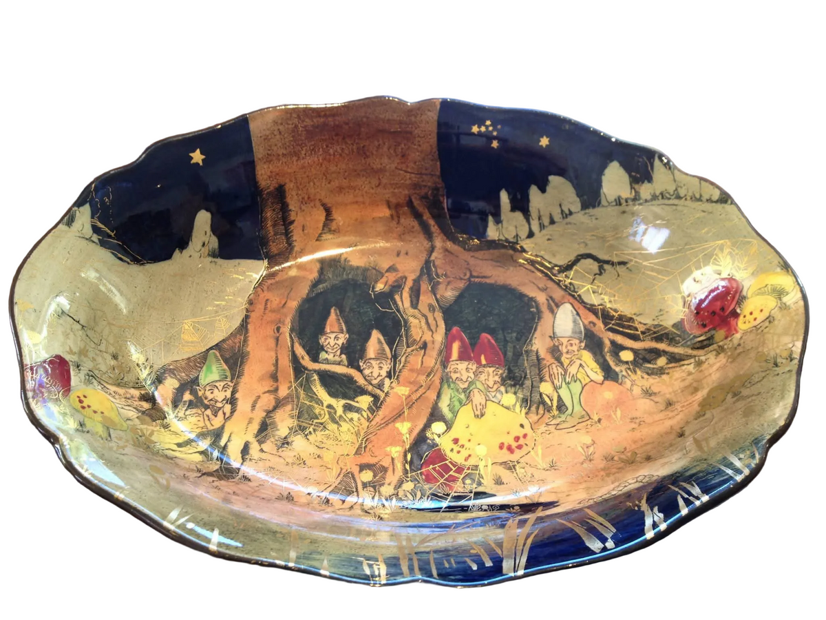 Royal Doulton | Gnomes Series | D4697 | Porcelain Bowl | c.1925–1950