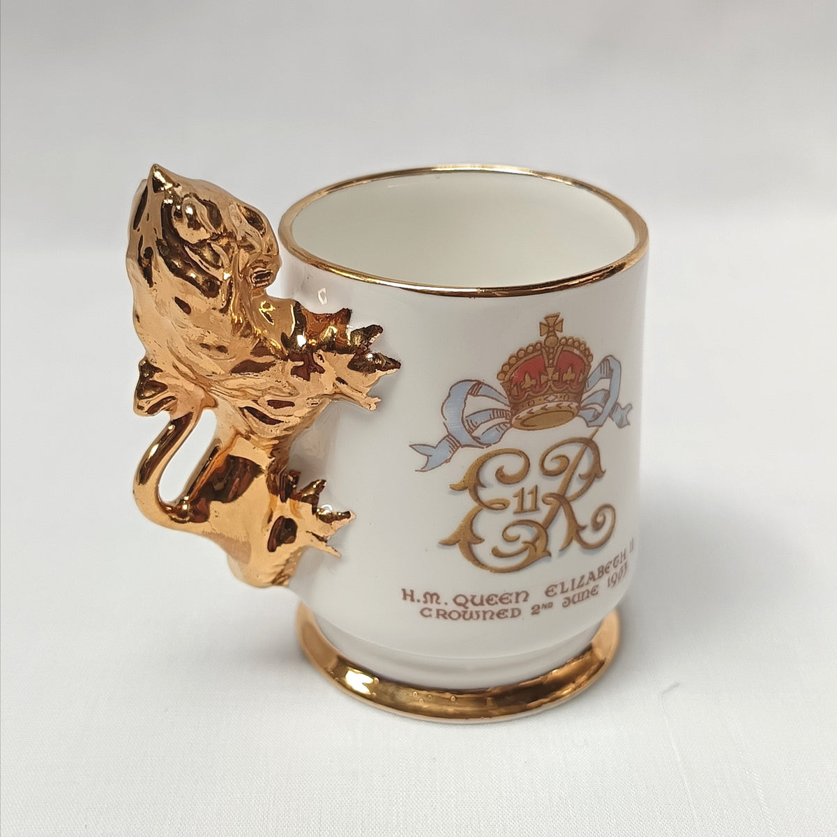 Arthur Bowker Miniature Coronation Cup – Queen Elizabeth II, 1953