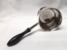 Load image into Gallery viewer, Antique Sterling Silver Brandy Saucepan with Ebony Handle – Elegant Collectible Tableware
