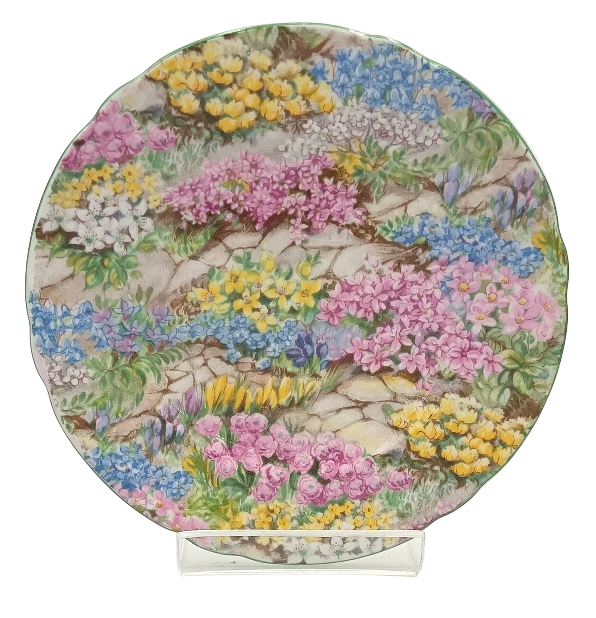 Shelley | Fine Bone China | Side Plate | Rock Garden | England | c.1945–1966