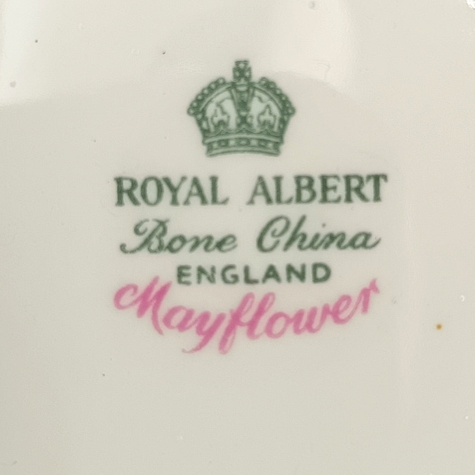Royal Albert | Mayflower | Bone China Open Sugar Bowl | England, c.1970s