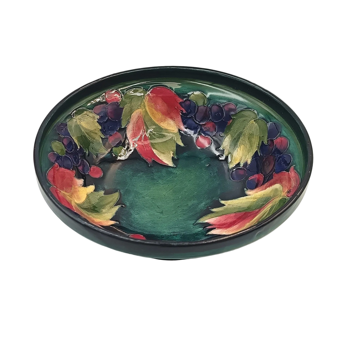 Moorcroft | Leaf and Berry | Footed Bowl | Tube-Lined Earthenware | England, c.1928–1935