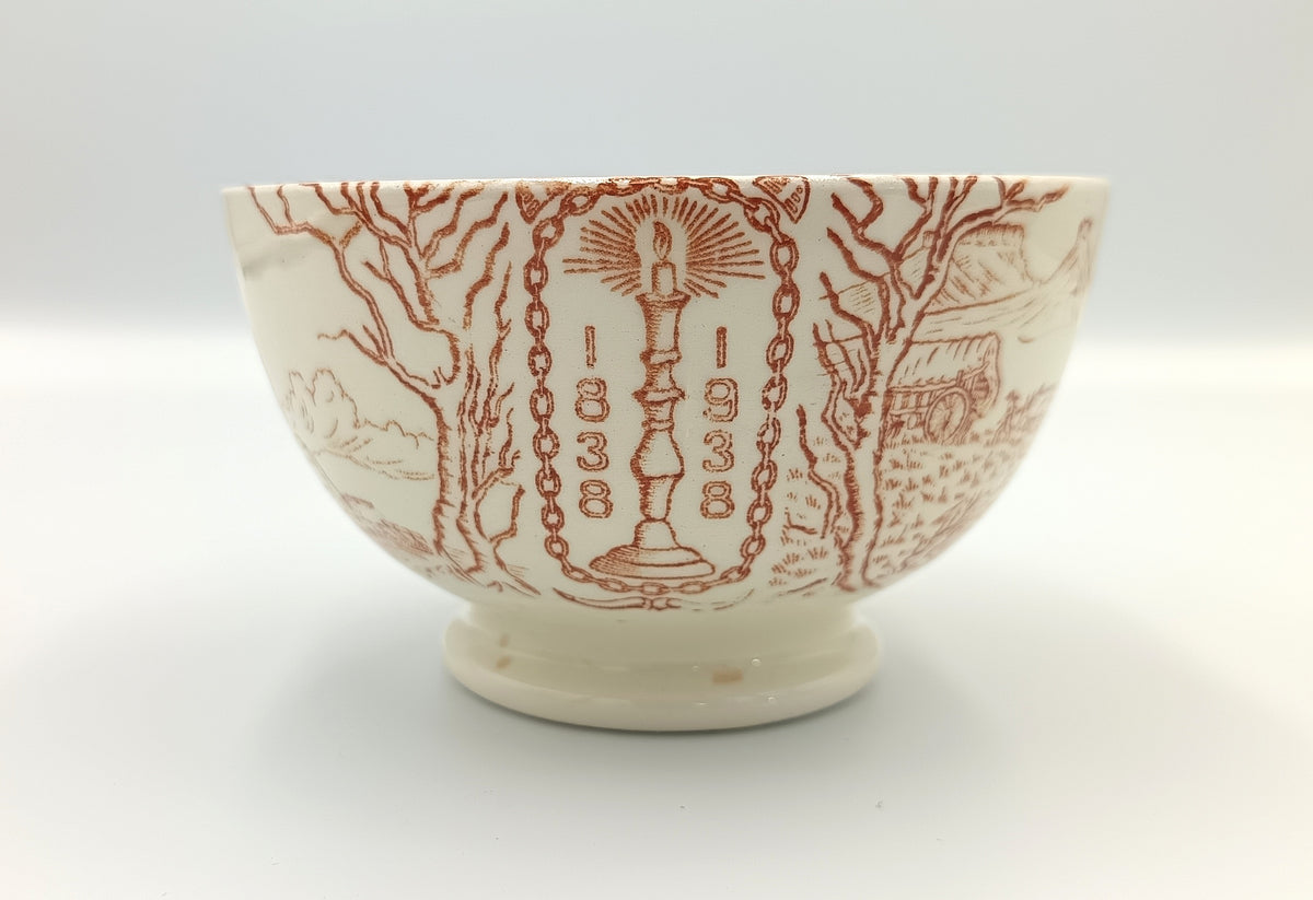 N.V. De Sphinx (Attributed) | Voortrekker Centenary Commemorative Bowl | 1838–1938 | City of Johannesburg Issue