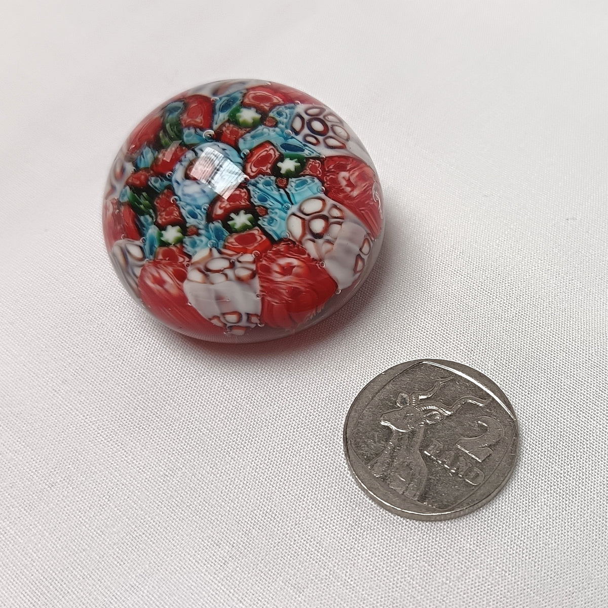Collectable Vintage Murano Millefiori Art Glass Paperweight – Handcrafted Italian Beauty