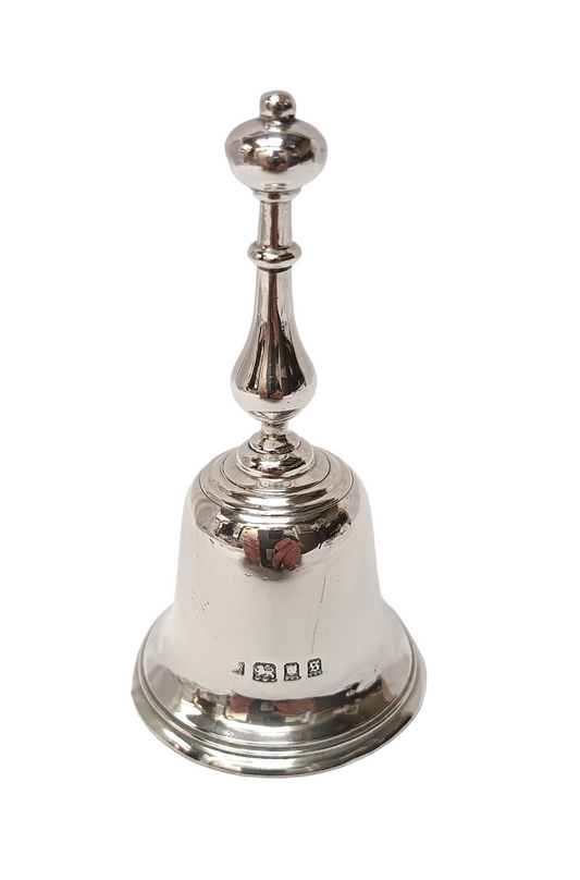 Elegant Near Antique Hallmarked Sterling Silver Table Bell – CJ Vander Ltd, London, 1933