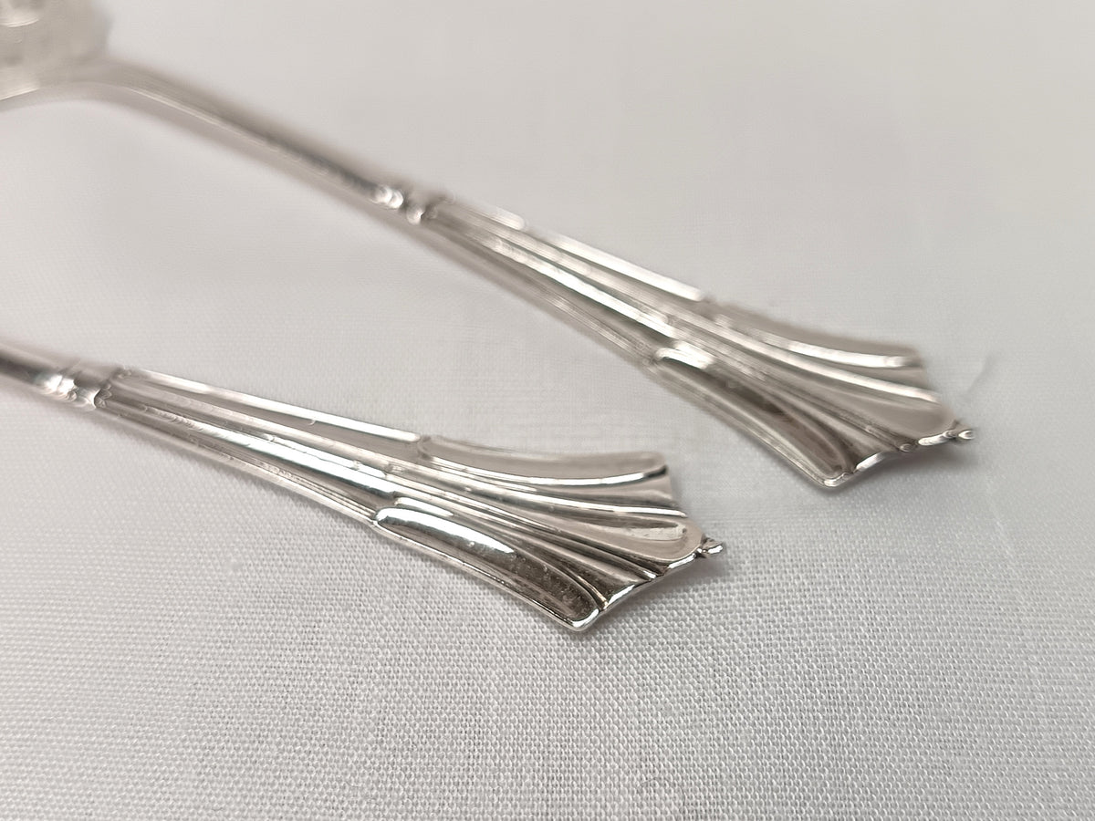 Joseph Rodgers & Sons | Fan-Handle Preserve Spoons | Sterling Silver | Pair | Sheffield 1903