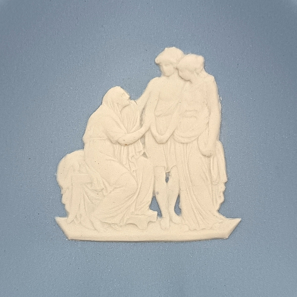 Wedgwood | Light Blue Jasperware | Spade-Shaped Bon-Bon Dish | Classical Figures | 1978