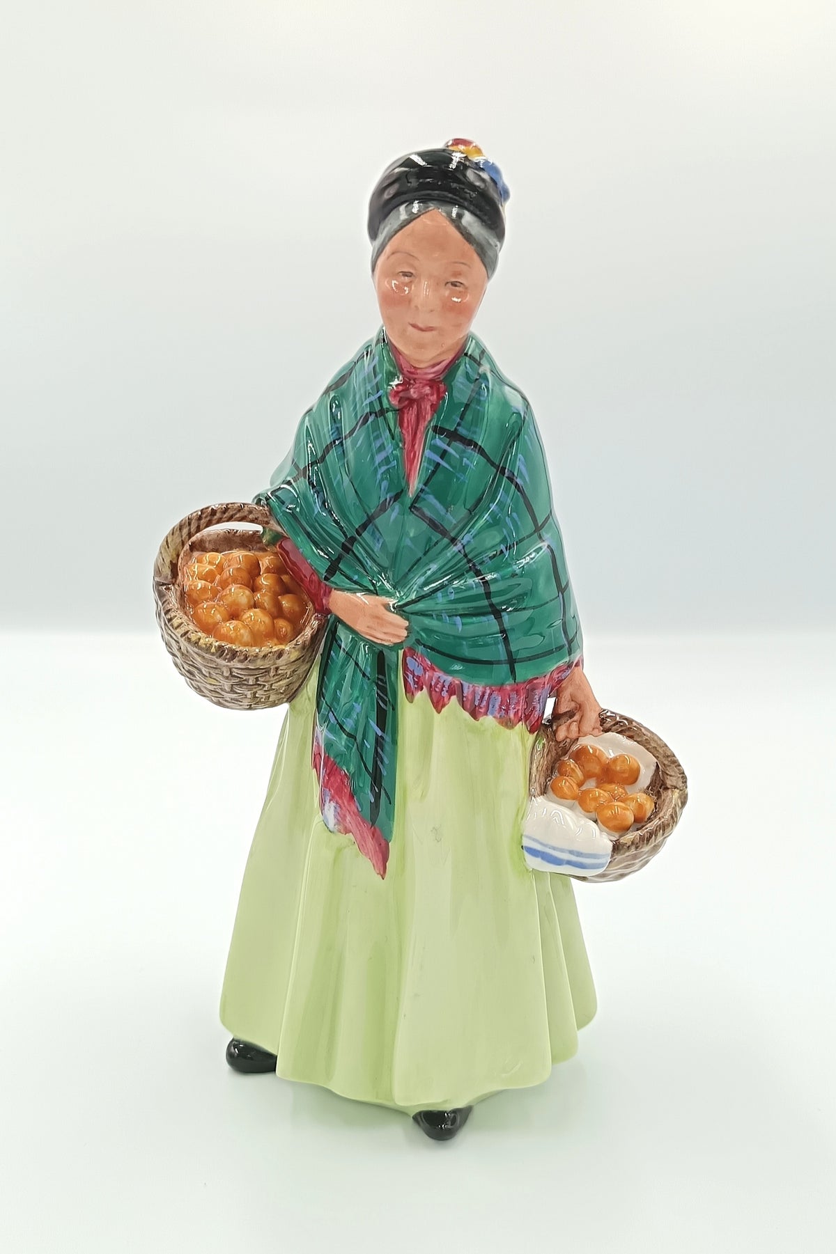 Royal Doulton | The Orange Lady | HN 1953 | Porcelain Figurine | England, Introduced 1940