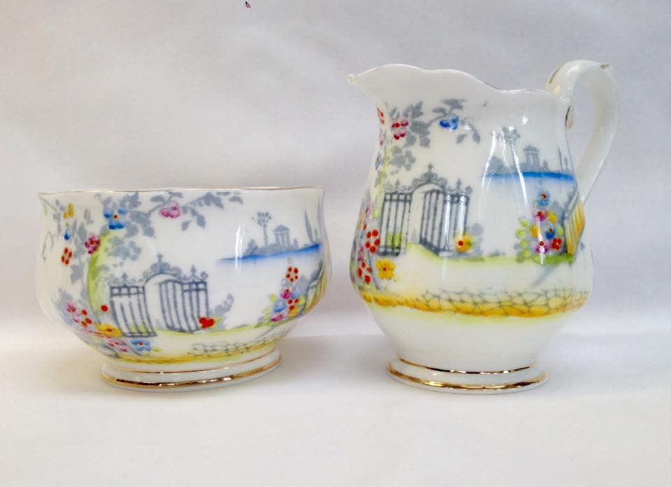 Royal Albert | Rosedale | Tea-for-Two Set | Bone China | England, c.1940s–1950s