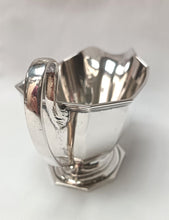 Load image into Gallery viewer, Elegant Art Deco Hallmarked Sterling Silver Sauce Boat – Hawksworth Eyre Birmingham 1934 | Timeless English Tableware

