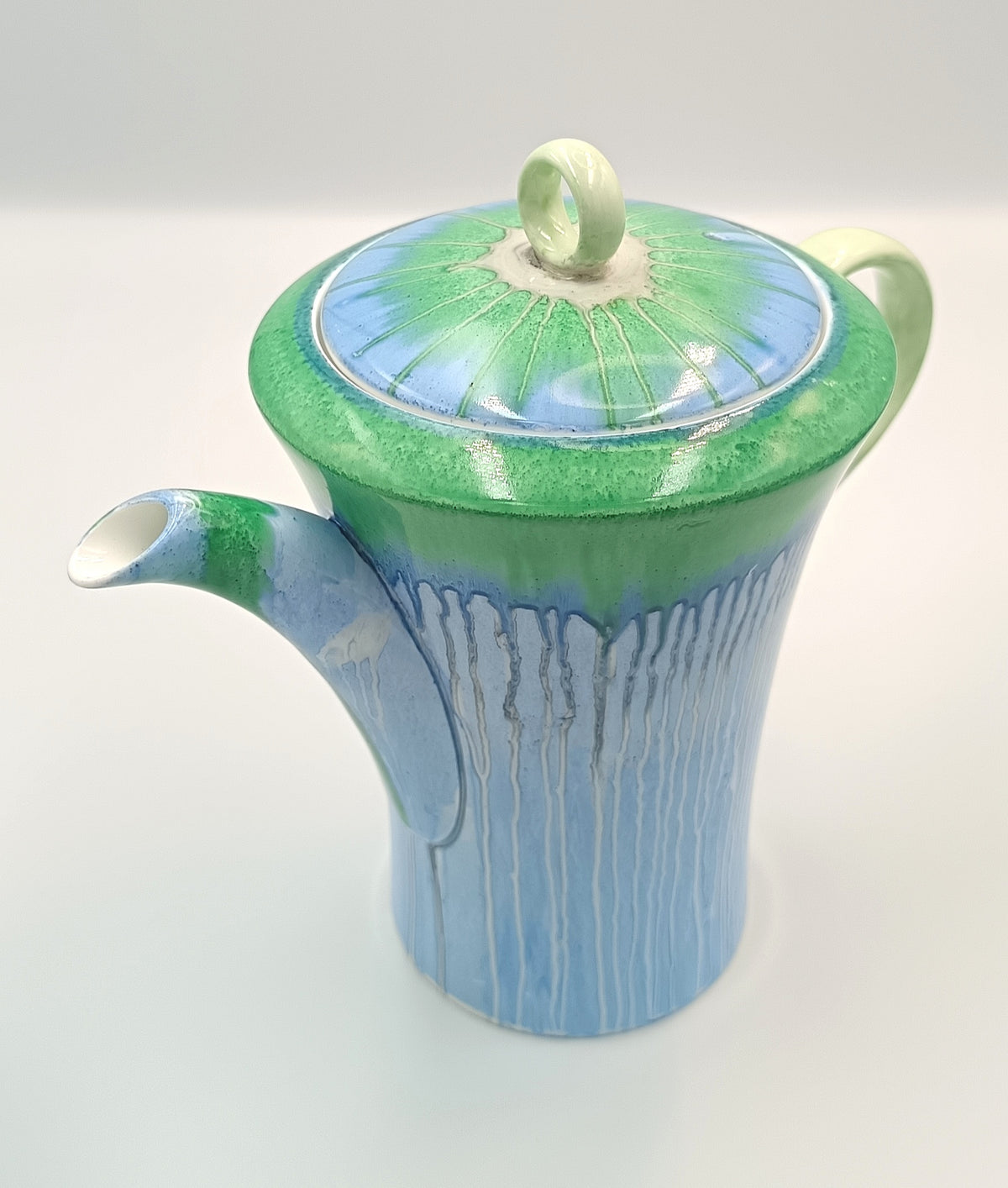 Shelley | Harmony Dripware | Regent Shape | Blue & Green | Part Coffee Service | England, 1933–1934