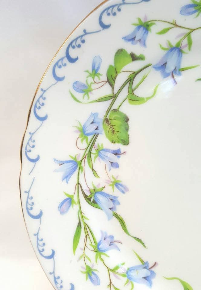 Shelley | Harebell | Richmond Shape | Trio | Fine Bone China | England | c.1945–1966