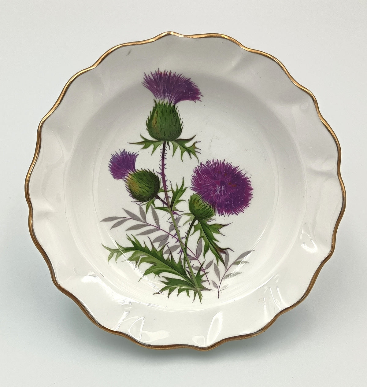 Duchess | Bone China | Thistle Pin Dish | Scottish Souvenir | c.1960s–1980s