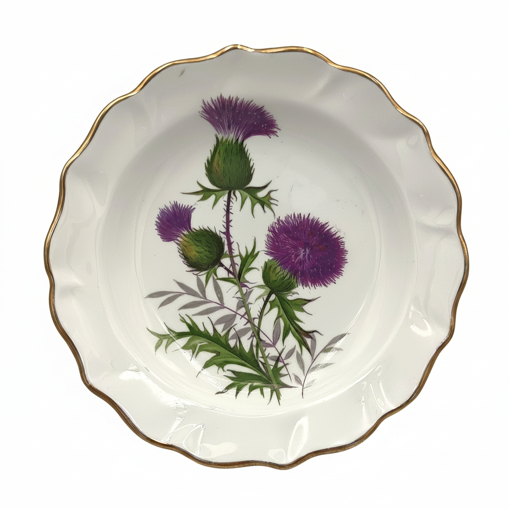Duchess | Bone China | Thistle Pin Dish | Scottish Souvenir | c.1960s–1980s