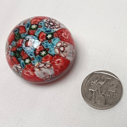 Collectable Vintage Murano Millefiori Art Glass Paperweight – Handcrafted Italian Beauty