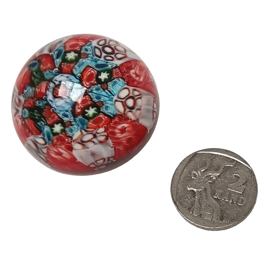 Collectable Vintage Murano Millefiori Art Glass Paperweight – Handcrafted Italian Beauty